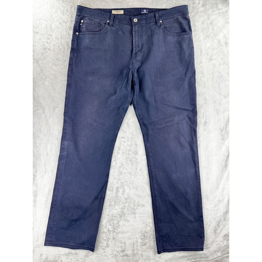 AG Adriano Goldschmied Mens The Graduate Tailored Leg Pants 38x34 Navy Blue